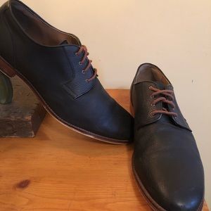 Gordon Rush Oxford Black Leather Dress Shoes